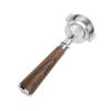 58mm Bottomless Portafilter Single Spout Stainless Steel Coffee Portafilter   Wood Handle
