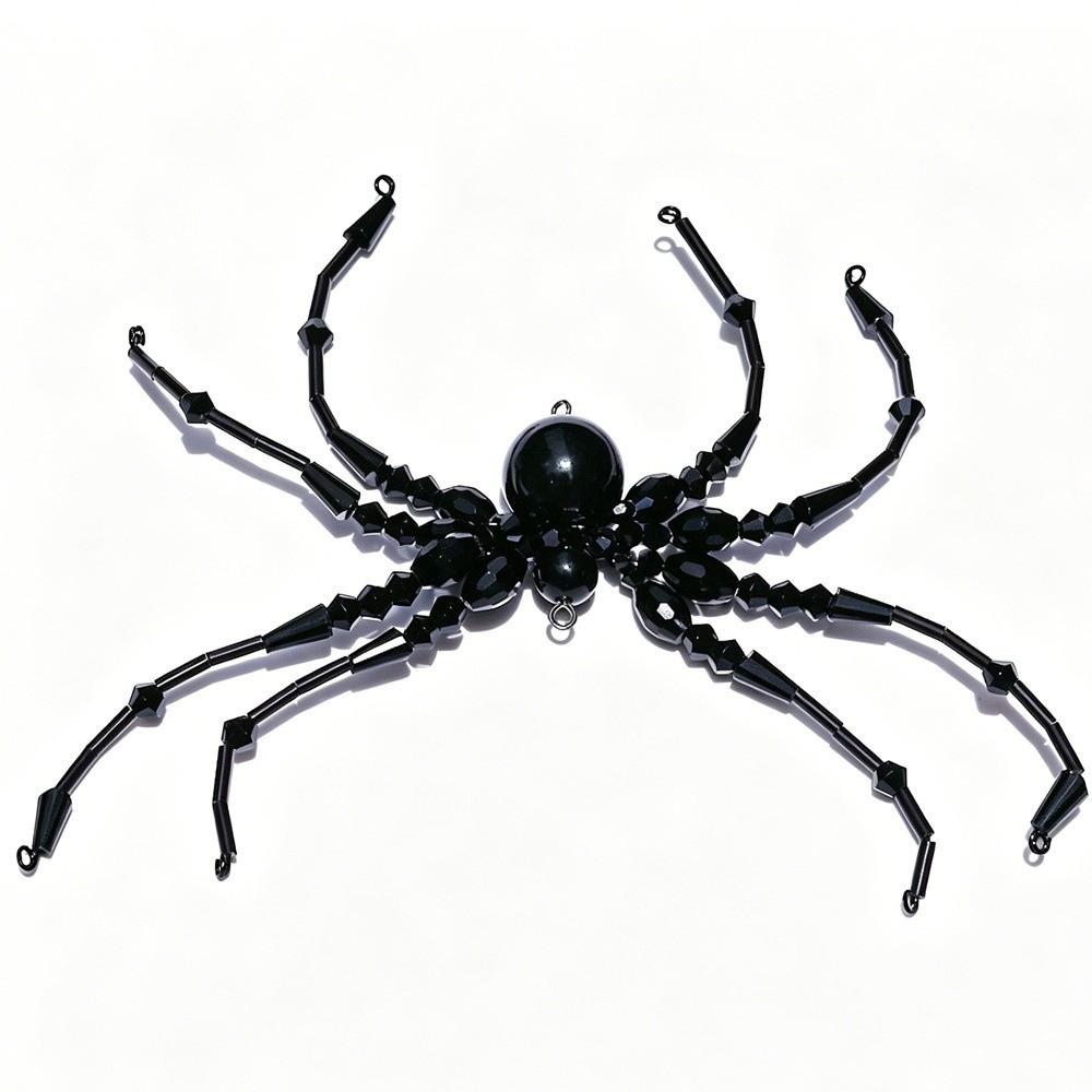 Beaded Beaded Spider Pendant Crystal-Like Faceted Beads Spider Party Decor  Window Display