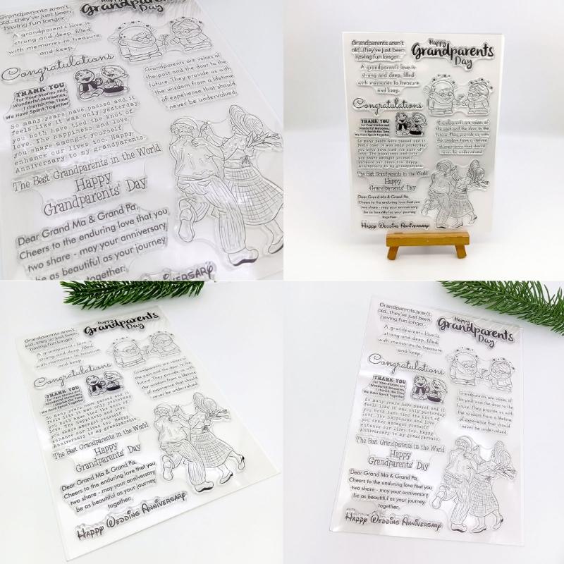 1 Sheet Clear Stamp Transparent Seal Stamp Card Making 3D Scrapbooking Paper Crafting Stamps Handmade Crafts Supplies