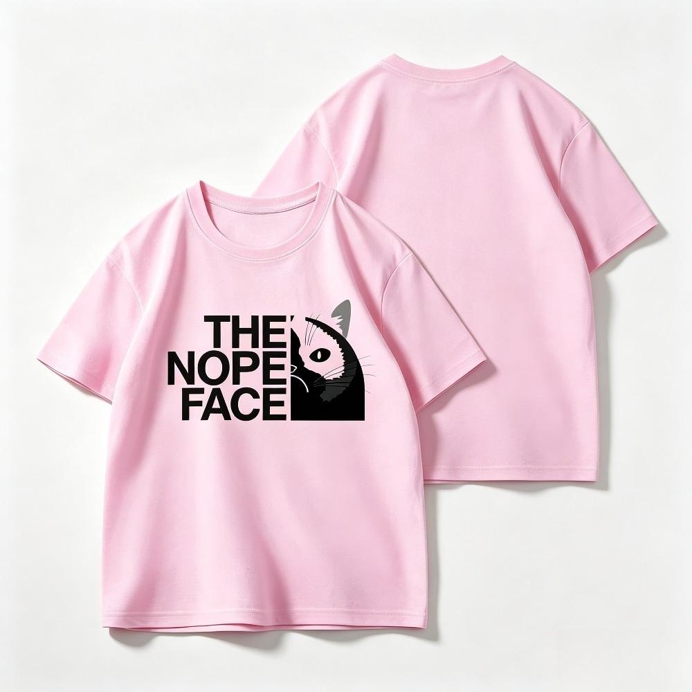The Nope Face Grumpy Cat Graphic Tshirt Unisex Unisex Funny Meme Short Sleeve Crew Neck Casual Streetwear Tee