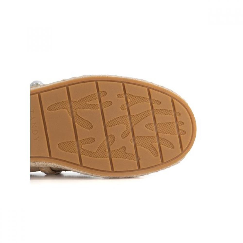 Tandy Women S Flat ShoeS Beige  G26003
