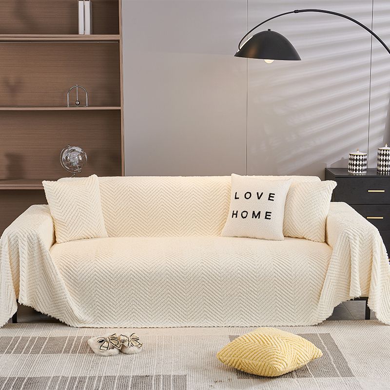 1pc Solid Color Sofa Cover Towel, Sofa Throw Cover, Four Seasons Universal Sofa Protective Cover, Suitable for Bedroom and Living Room, Home Decor