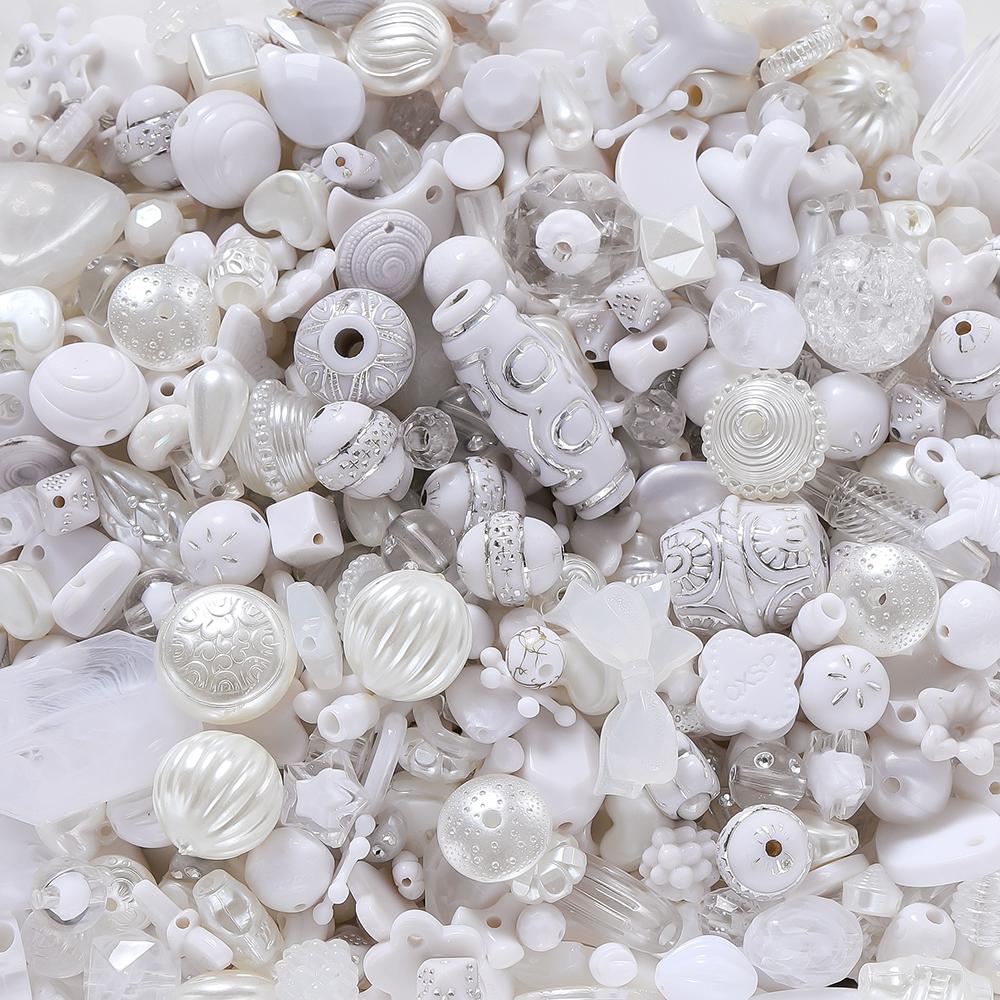 20g/Lot Mixed Shape Beads Acrylic Loose Spacer Bead for DIY Handmade Bracelet Necklace Jewelry Making Accessories Supplies
