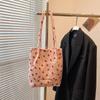 Spring and summer new versatile fashion small fresh shoulder bag large capacity little fairy simple printed bucket bag