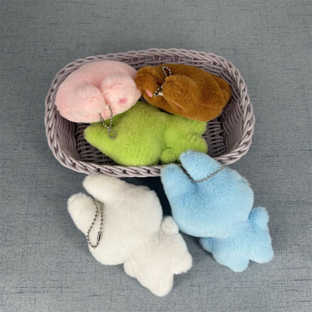 Lalka Labubu Koralikowy Łańcuszek Wisiorek Akcesoria do Torby Wisiorek na Klucze Lalka Labubu Ozdoba z Tkaniny Lalka