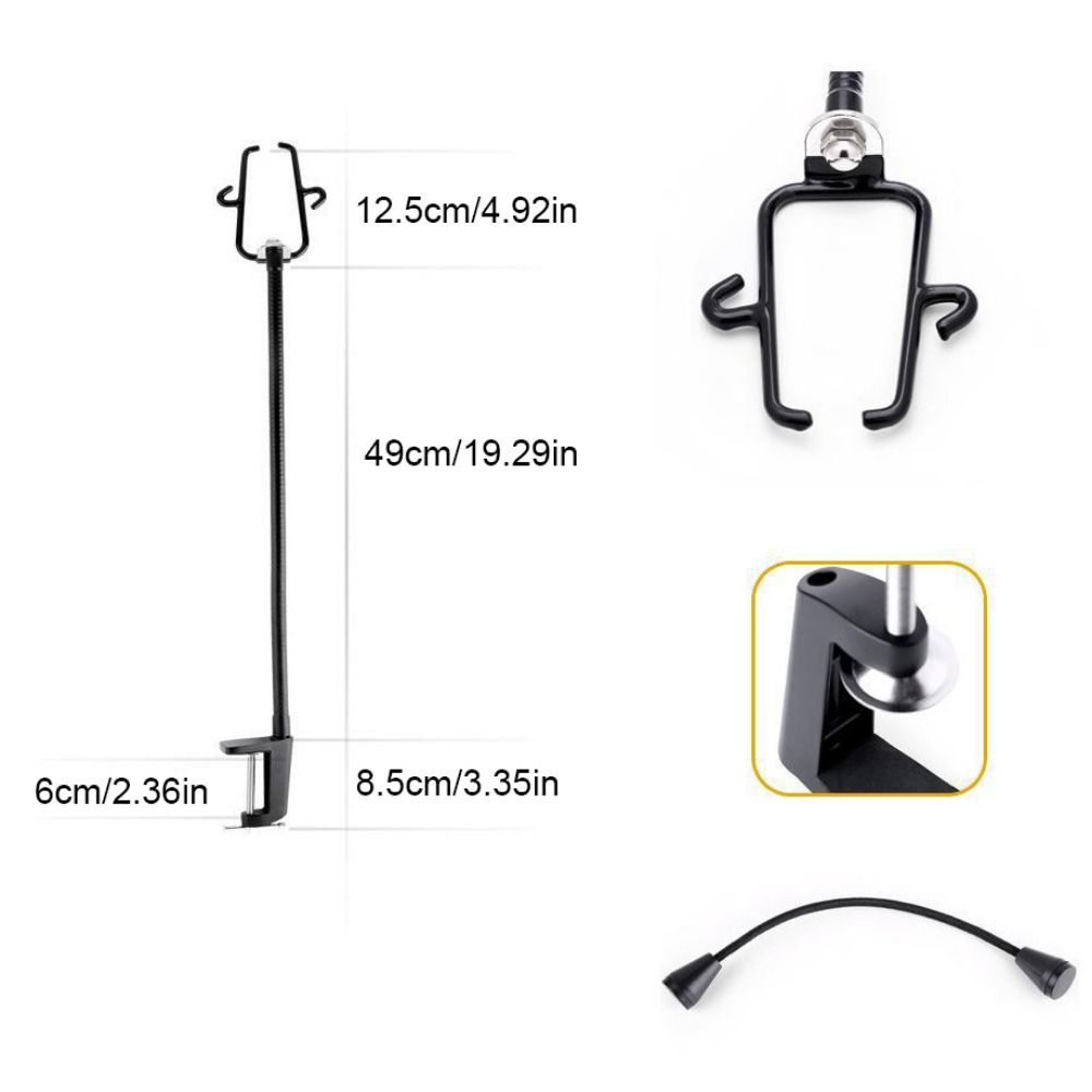 Flexible Household Black Hair Dryer Holder Drying Fixing Frame Pet Accessories Hair Dryer Stand