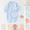 Baby Cotton Long Sleeve Romper With Open Crotch For Newborns Safe And Soft