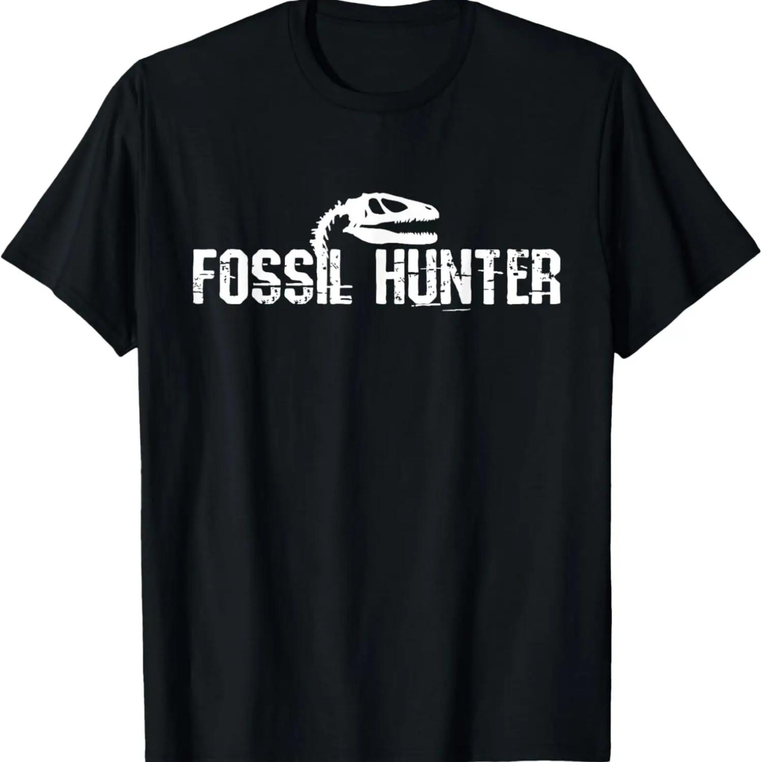 Fossilhunter Paleontology Gift Dino T-Shirt S чёрный