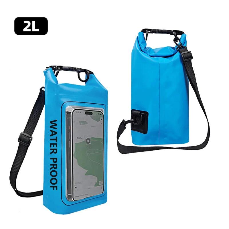 

2L 5L Dry Bag Swimming Pack Touch Screen Outdoor Waterproof Kayak Storage Trekking Drifting Rafting Surfing Boating Backpack