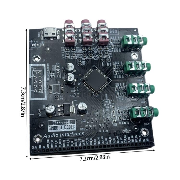 CS42448 Chip Sound Decoding Board Providing 6 In 8 Out Support Ideal for Development Projects and Integrated Systems