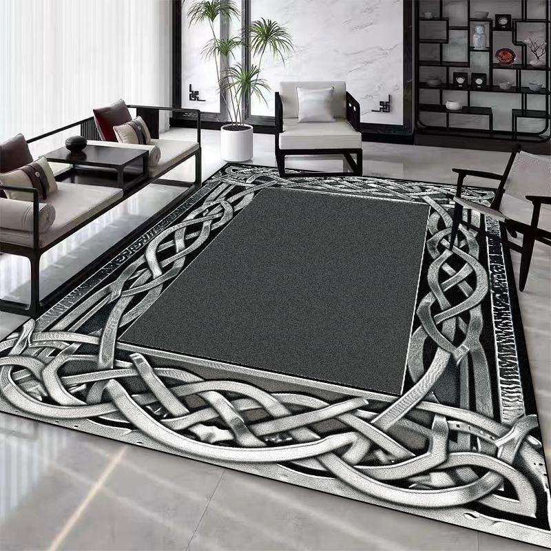 

Розкішний сірий скандинавський килим для вітальні, килим для прикраси, великий м який килим для відпочинку для спальні, прання, протиковзкий килимок для підлоги 200*250cm