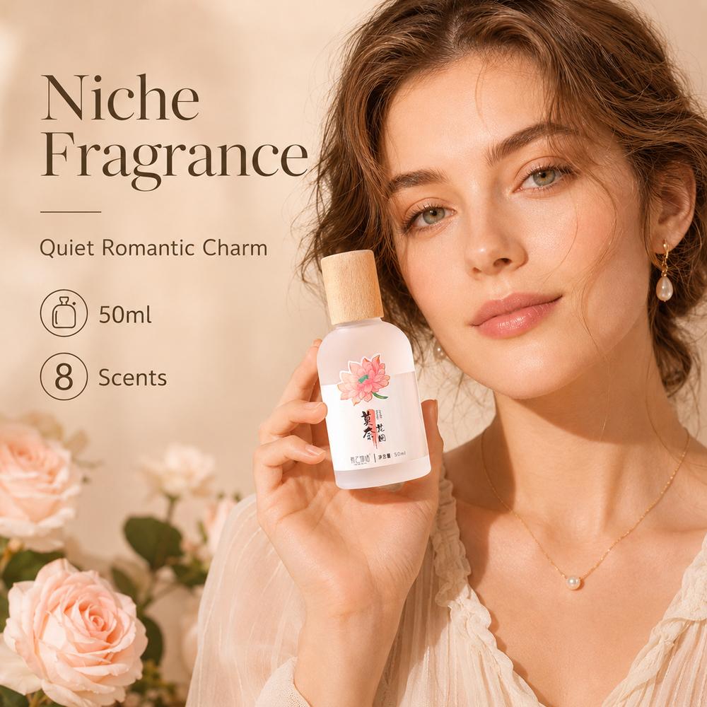 Light citrus perfume, fresh ladies long-lasting perfume, jasmine rose perfume