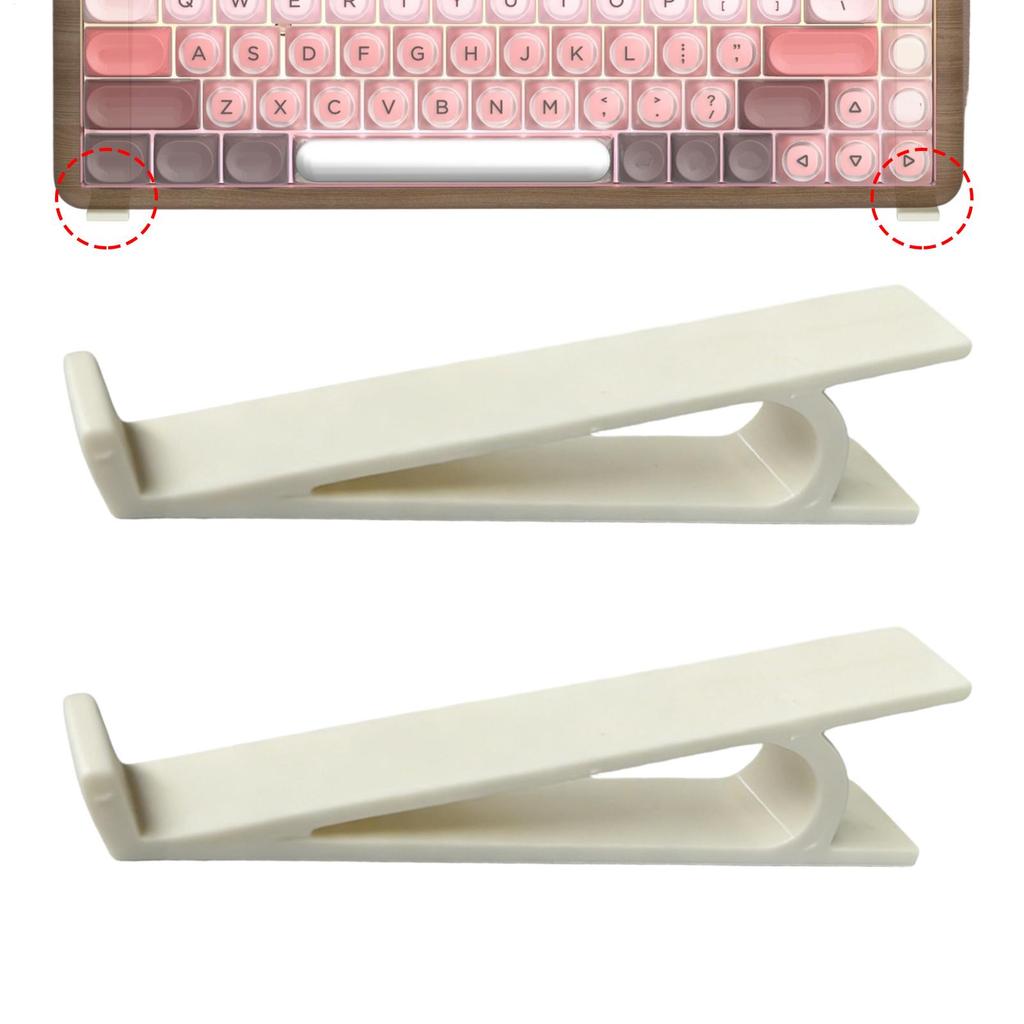 2 Pieces Universal Keyboard Lift Tilt Support Computer Stand Desk Keyboard Lifter For Student Teacher Women Men Daily Typing