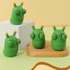 Grass Worm Pinch Toy Squishy Toy Green Eye Popping Worm Squeeze Toy Stress Reliever Anti-Stress Fidget Christmas Kids Party Gift