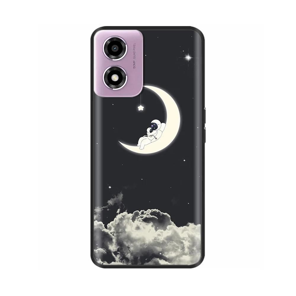 Phone Case For Motorola Moto E14 Case Soft TPU Painted Back Cover For Motorola E14 E 14 MotoE14 Full Protective Phone Shell Capa