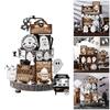 19PCS Halloween Coffee Specters Decors Wooden Sign Beads Tiered Tray Accent Farmhouses Style Home Party Tabletop Display