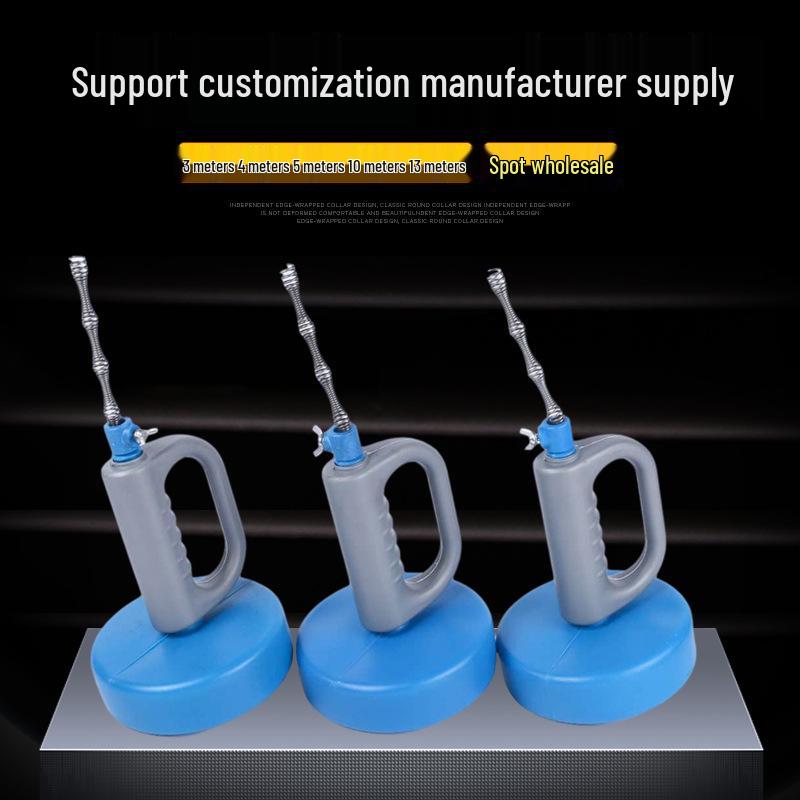 Household Hand-Crank Pipe Dredger for Toilets and Drains