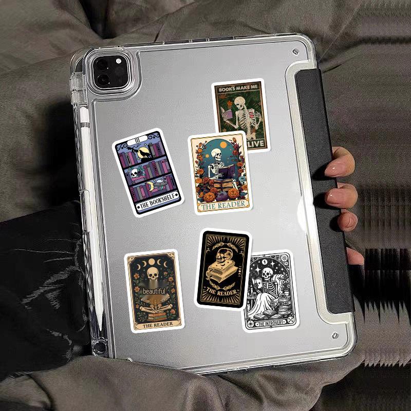 50 Waterproof Tarot Card Graffiti Stickers - PVC for Notebook, Luggage & DIY Decoration