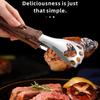 Stainless Steel Bread Tongs Cat Paw Design Clips Cooking Tong Toast Tongs Heavy Duty Food Grade Serving Tongs For Tea Parties