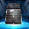 Flexible Solar Operated Exhaust Fan Temperature Control Device for Motorhomes Ships Hen Houses Dog Dens Ventilation