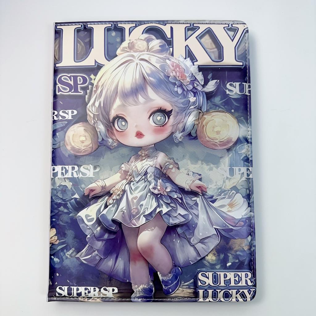 B5 Big Cousin Notebook Colorful Lucky Sp Tide Play Matt Hand Account Book Leather Book Horizontal Line Color Page Book