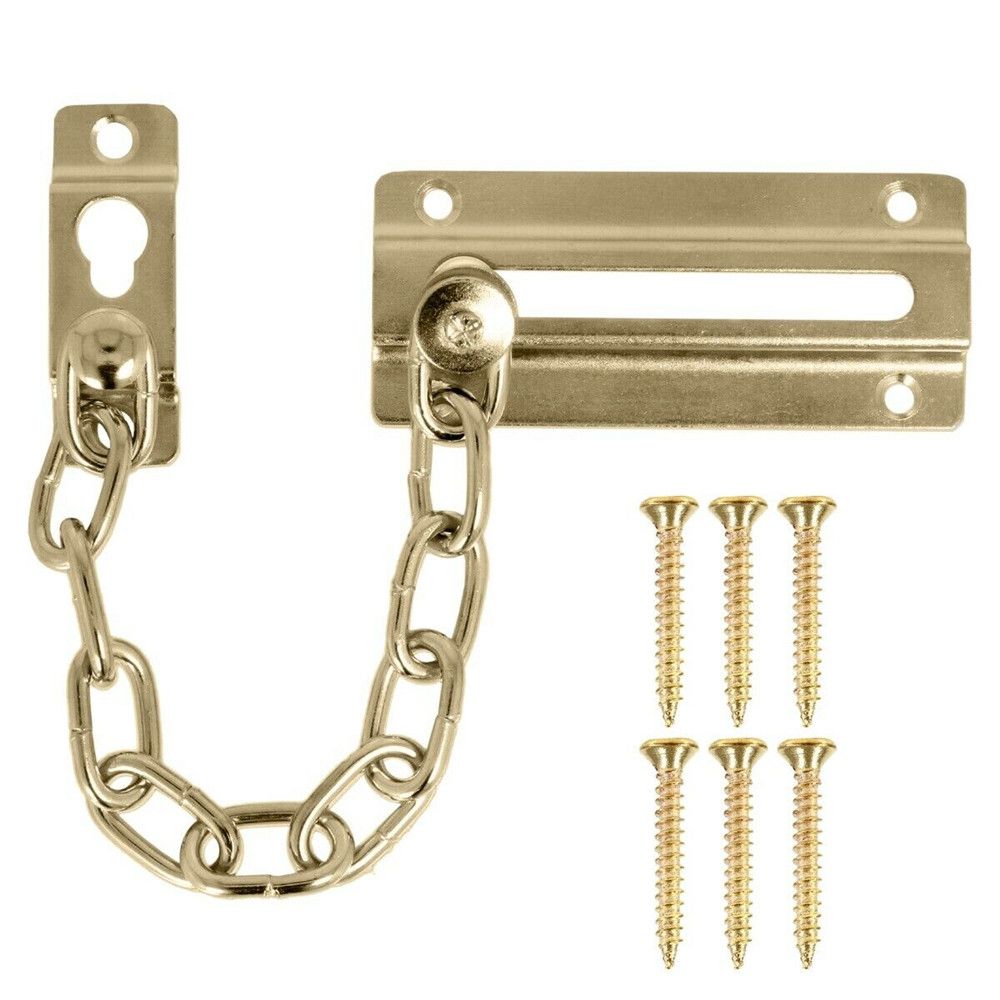 Bolt Safety Guard Protector Hardware Anti-theft Chain Slide Catch Chain Locks Security Door Chain