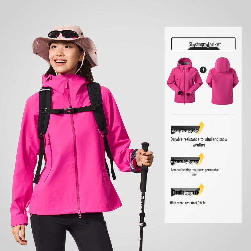 Toread Women's 2025 3L Outdoor Windproof Mountaineering Jacket