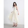 Sancai 2025 Summer French Style A-line Sleeveless Long Dress