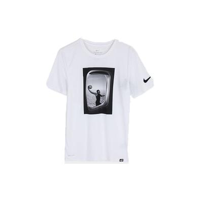 KD Durant Basketball Training Moisture-Wicking Short Sleeve T-Shirt Men Tops White 857900-100