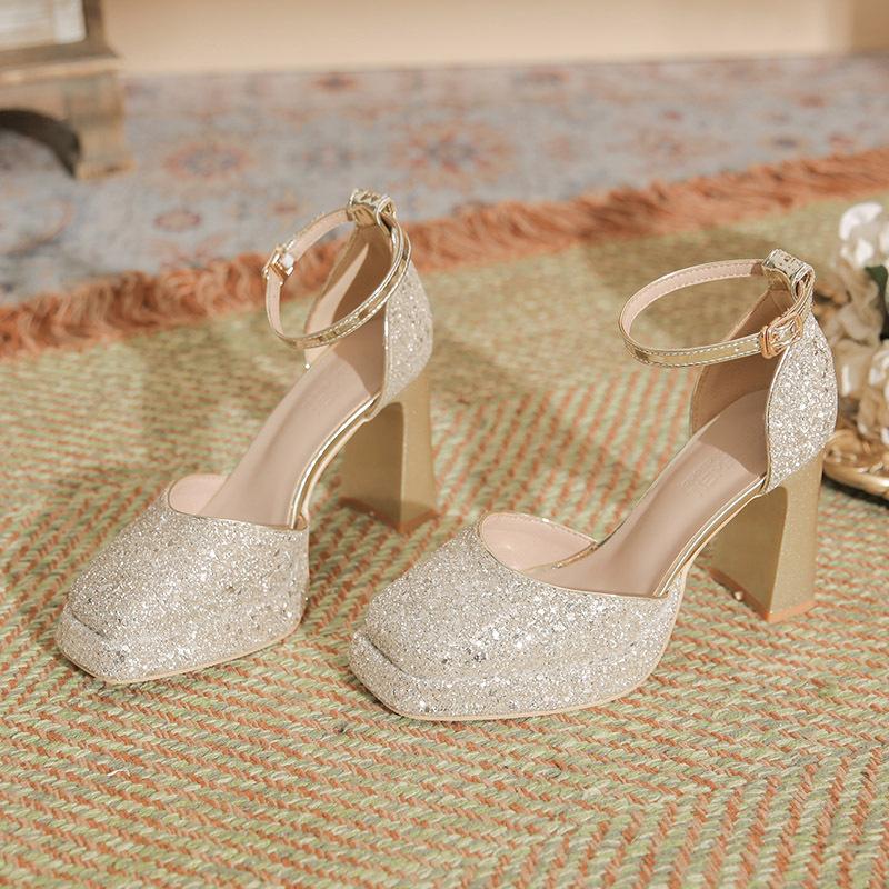 Непромокаемые туфли на высоком каблуке 9 см — фото 5