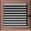 Vent Cover Oskar 22x22 Copper with Blinds
