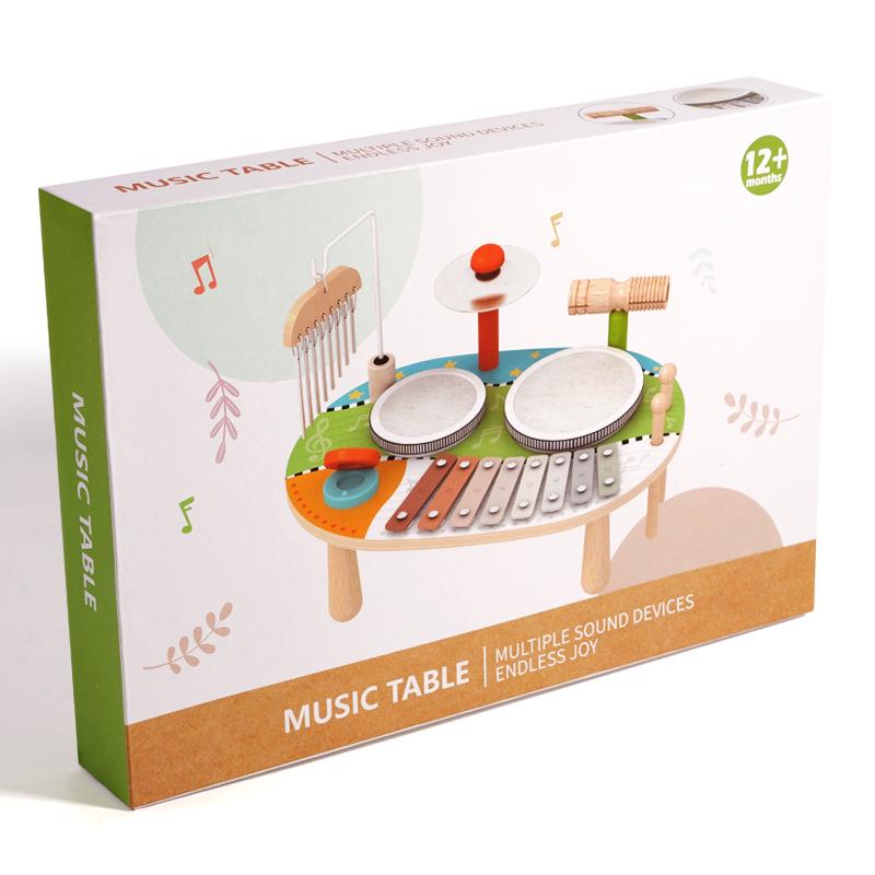 Wooden Multi-functional Percussion Shelf & Wind Chime - Children s Educational Music Toy