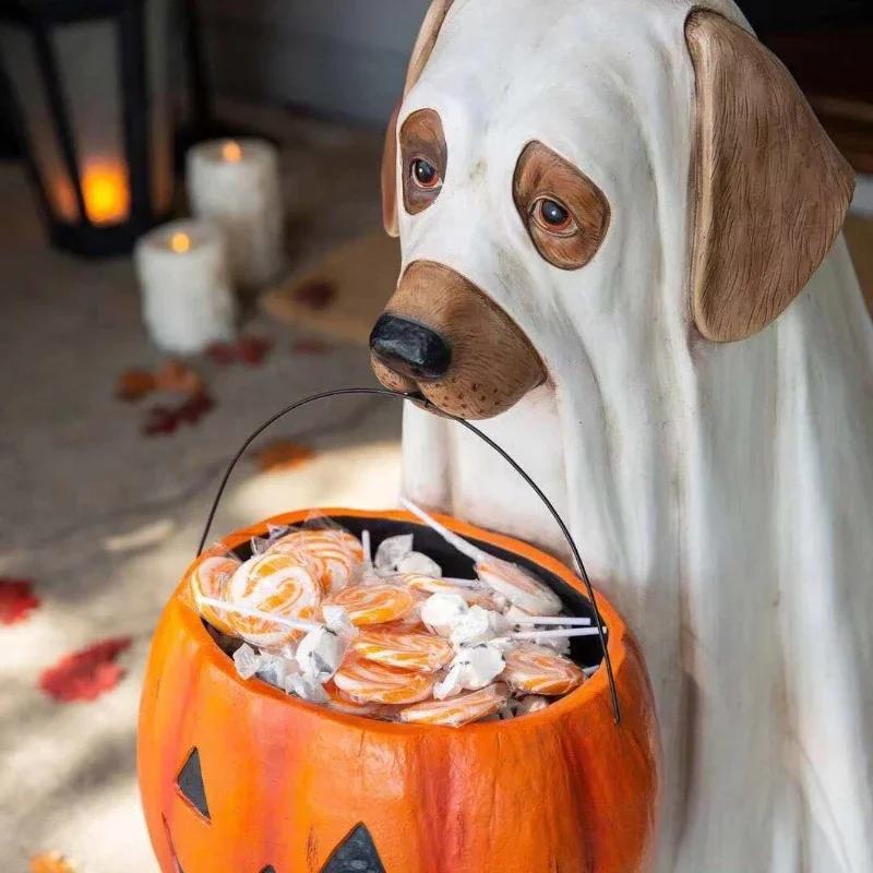 Halloween Dog Elf Bomboane Ornament Dovleac Festival Decor pentru petrecere Cadou Home Depozitare Accesorii Decoruri de Halloween