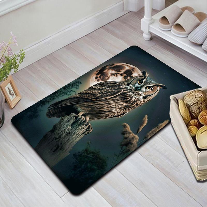 Owl Moon Rug Floor Mat for Living Room or Bedroom Soft and Comfortable Carpet a Gift for Birthday and Holiday.NFF0928460