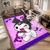 1pc Sanrio Kuromi Mermaid Printed Office Carpet Rectangle Rug Under The Table,Perfect Room Decor for Living Room, Bedroom, Kitchen, Non-slip Floor Mat