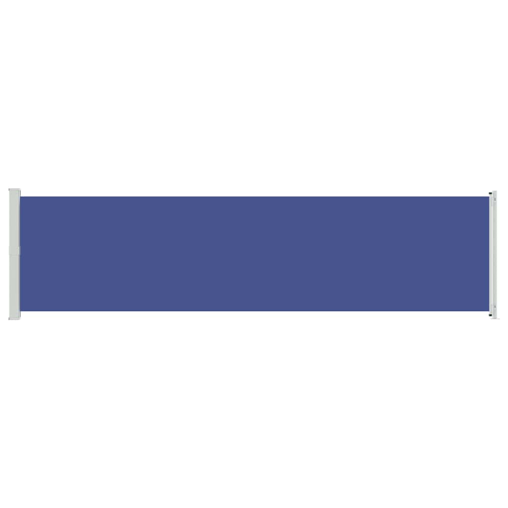 Side Awning Extendable 600 x 160 cm Blue