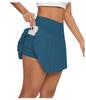 High-Waisted Pleated Sports Mini Skirt with Pockets - Women's Anti-Exposure Tennis Skirt