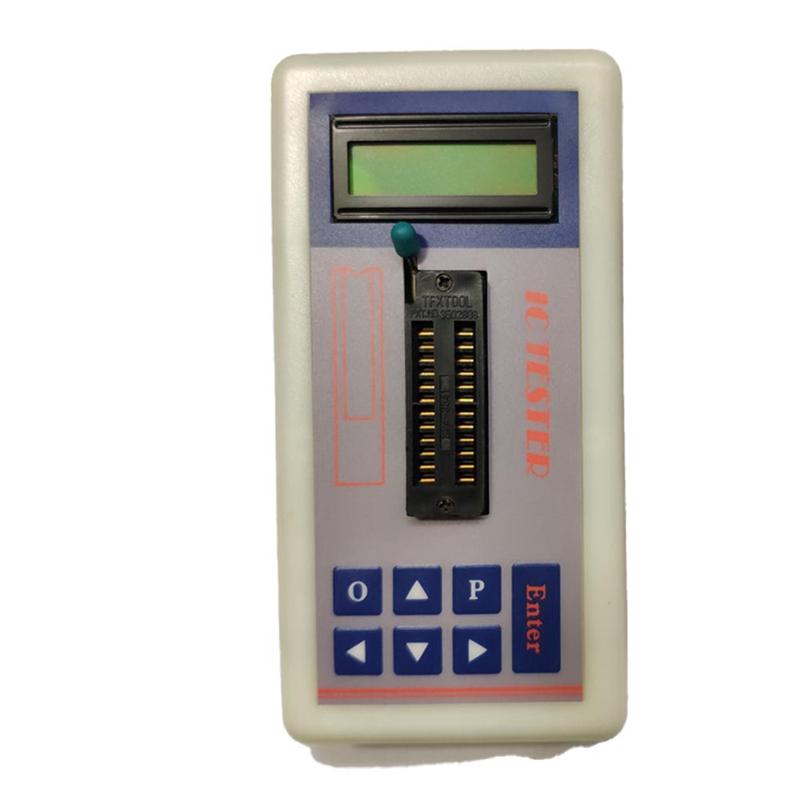 AA58 Professional Integrated Circuit IC Tester Transistor Tester Online Maintenance Digital LED Transistor IC Chips Tester(A)