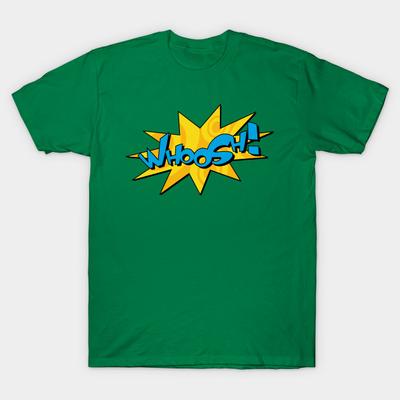 Neue Mode Herren T-Shirt Whoosh Comic-Druck Kurzarm Tops T-Shirts Lässig