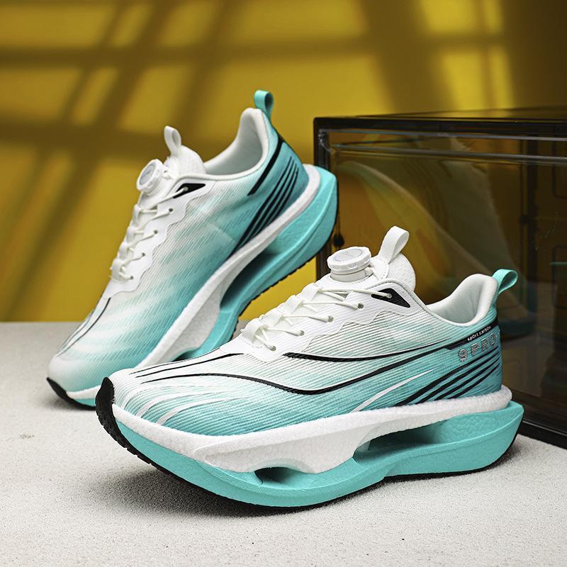 New Red Rabbit 9PRO Running Shoes Boys and Children Students Rotating Button Body Test Breathable Lightweight Carbon Board Moving Shoes Women's 8PRO