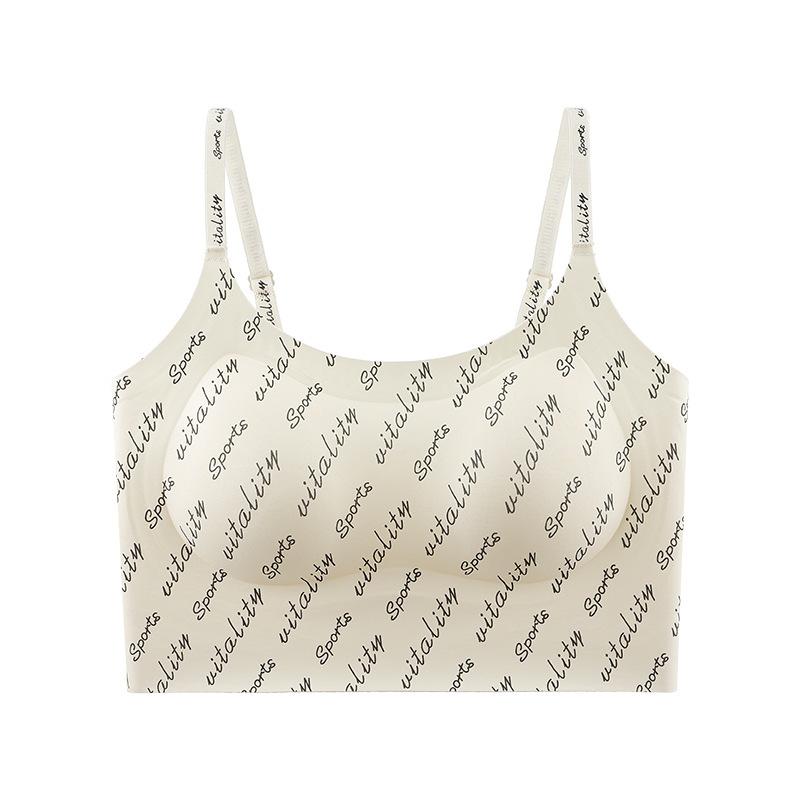 Alphabet vest seamless women's comfortable gathering breast anti-sagging bra
