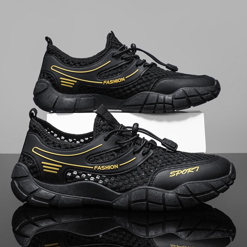 

Summer new sandals breathable hollow non-slip beach hole shoes youth sports casual shoes thin mesh shoes 44