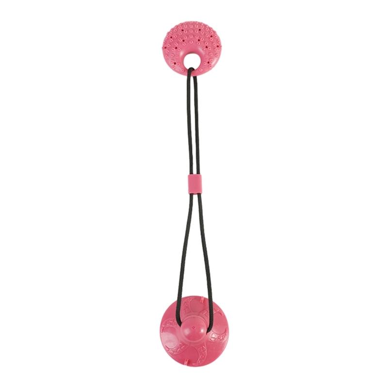 Leakage Food Dog Toy for Chewing Teething Suction Cup Pet Elastic Rope Slow Feeder Toy for Indoor Dogs Stress Relief