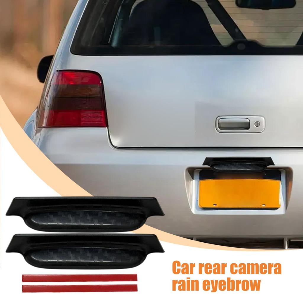 Car Reversing Camera Anti-Rain Cover Car Reverse Camera Rain Shade Cover 2 Pieces Protective Automotive Exterior Accessories