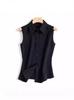 Korean Style Chiffon Sleeveless Collar Shirt for Women - 2025 Spring/Summer Versatile Vest