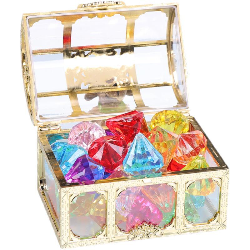 Children's Seven-Color Princess Treasure Chest Playset