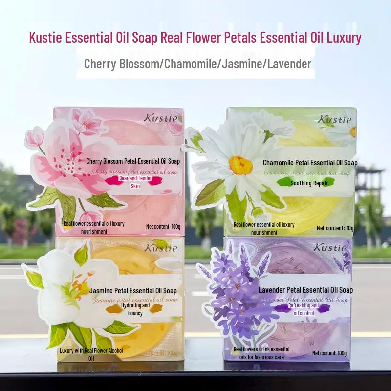 Kustie Essential Oil Bath & Facial Soap Set