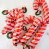 Red Christmas Candy Cane Foil Decor Balloons Xmas Santa Canes Stick Candy Balloon For New Year Festival Holiday Party Decor