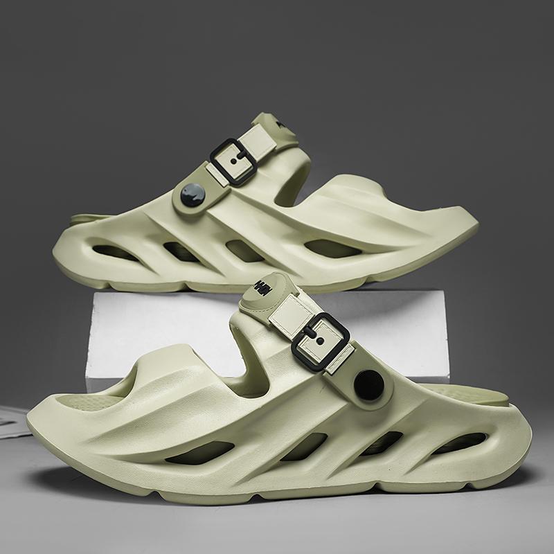 Fashion 2025 New Men Slippers Summer Slides Dual-purpose Sandals EVA Soft-sole Upsteam Shoes Unisex Indoor Outdoor Walking Beach Shoes