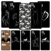 Animal Art Horse Phone Case For Xiaomi Redmi Note 14 13 5G 10 11 12 Pro Plus 4G 14C 13C 12C 10C Black Cover